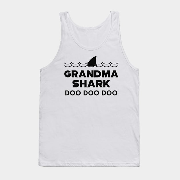 Grandma Shark doo doo doo Tank Top by KC Happy Shop